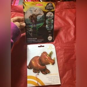 Jurassic world orbz 1 decorative balloon & 1 dinosaur decorative balloon-NEW